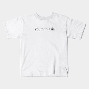 youth in asia, black Kids T-Shirt